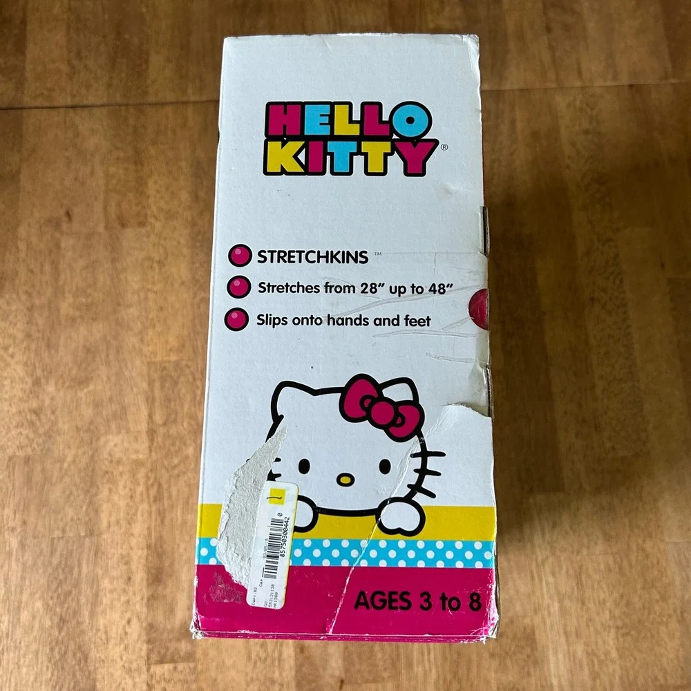 Sanrio Hello Kitty Stretchkins Life Size Plush Pink White 28-48 Inch Open Box